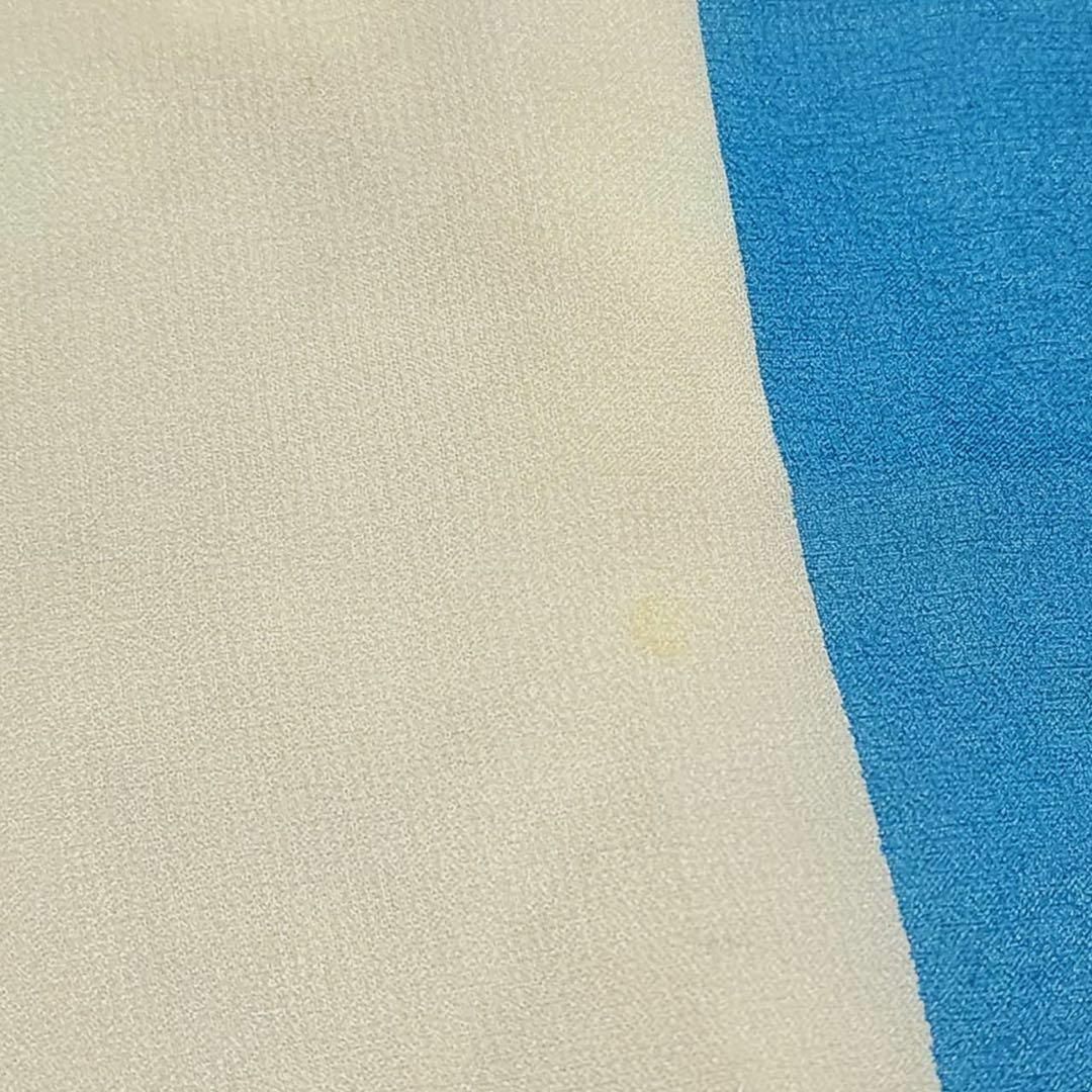 Yves Saint Laurent(イヴサンローラン)の★イヴサンローラン★ スカーフ シフォン スクエア ネイビー グリーン ブルー レディースのファッション小物(バンダナ/スカーフ)の商品写真