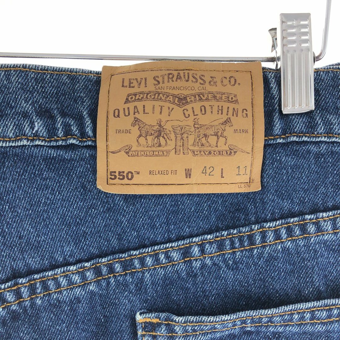 Levi's(リーバイス)の古着 90年代 リーバイス Levi's 550 RELAXED FIT デニムショーツ ハーフパンツ USA製 メンズw41 ヴィンテージ /eaa382498 メンズのパンツ(ショートパンツ)の商品写真