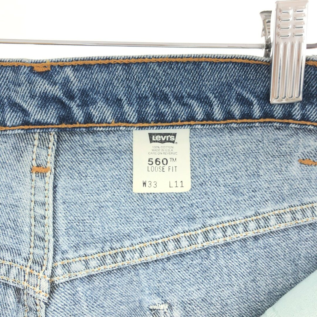 Levi's(リーバイス)の古着 90年代 リーバイス Levi's 560 LOOSE FIT デニムショーツ ハーフパンツ USA製 メンズw33 ヴィンテージ /eaa382586 メンズのパンツ(ショートパンツ)の商品写真