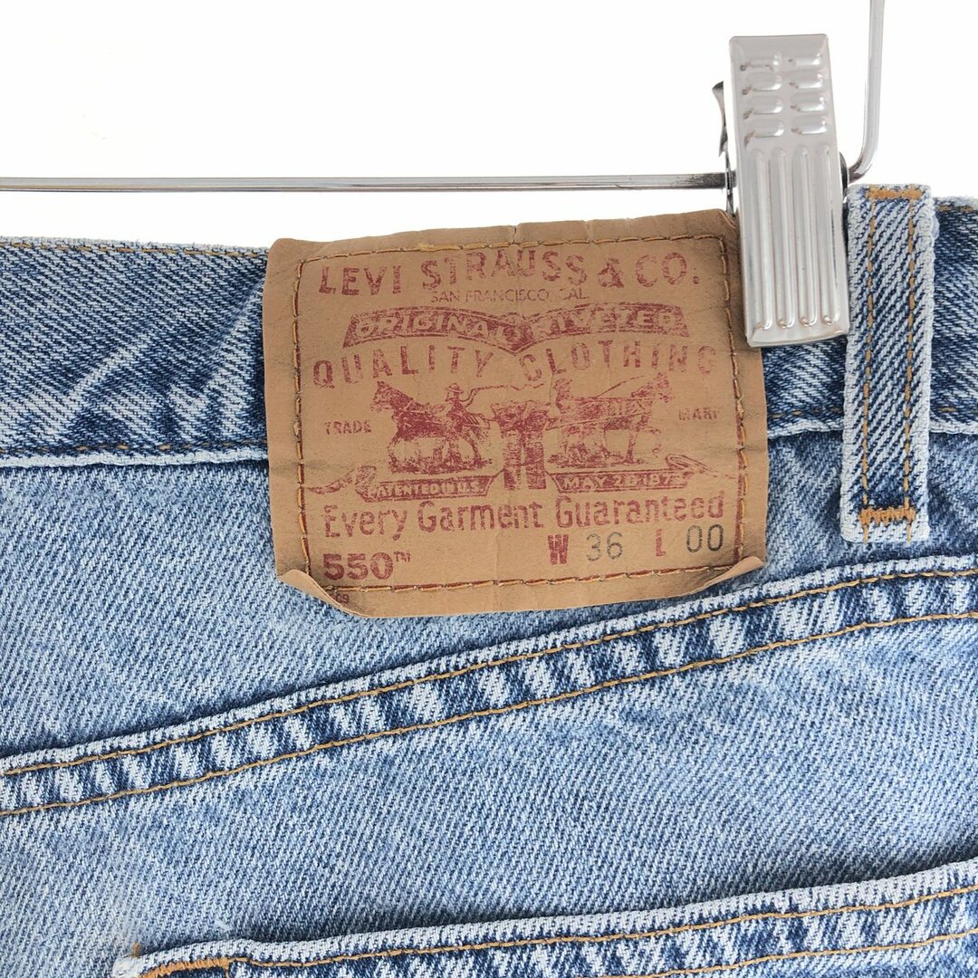 Levi's(リーバイス)の古着 00年代 リーバイス Levi's 550 RELAXED FIT デニムショーツ ハーフパンツ メンズw36 /eaa382598 メンズのパンツ(ショートパンツ)の商品写真