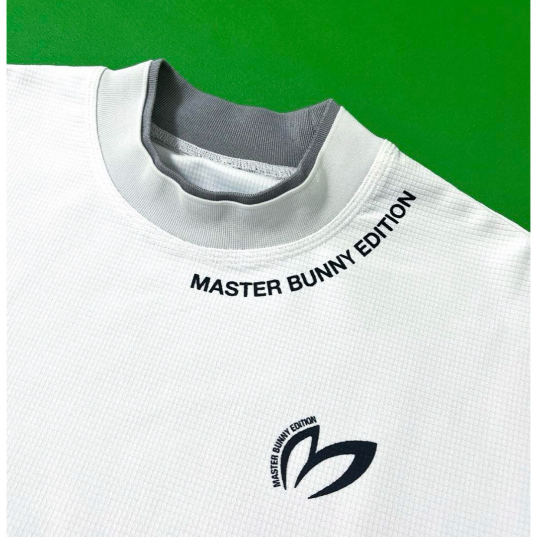 MASTER BUNNY EDITION(マスターバニーエディション)のマスターバニー　半袖モックネック　ゴルフウエア　新品です スポーツ/アウトドアのゴルフ(ウエア)の商品写真