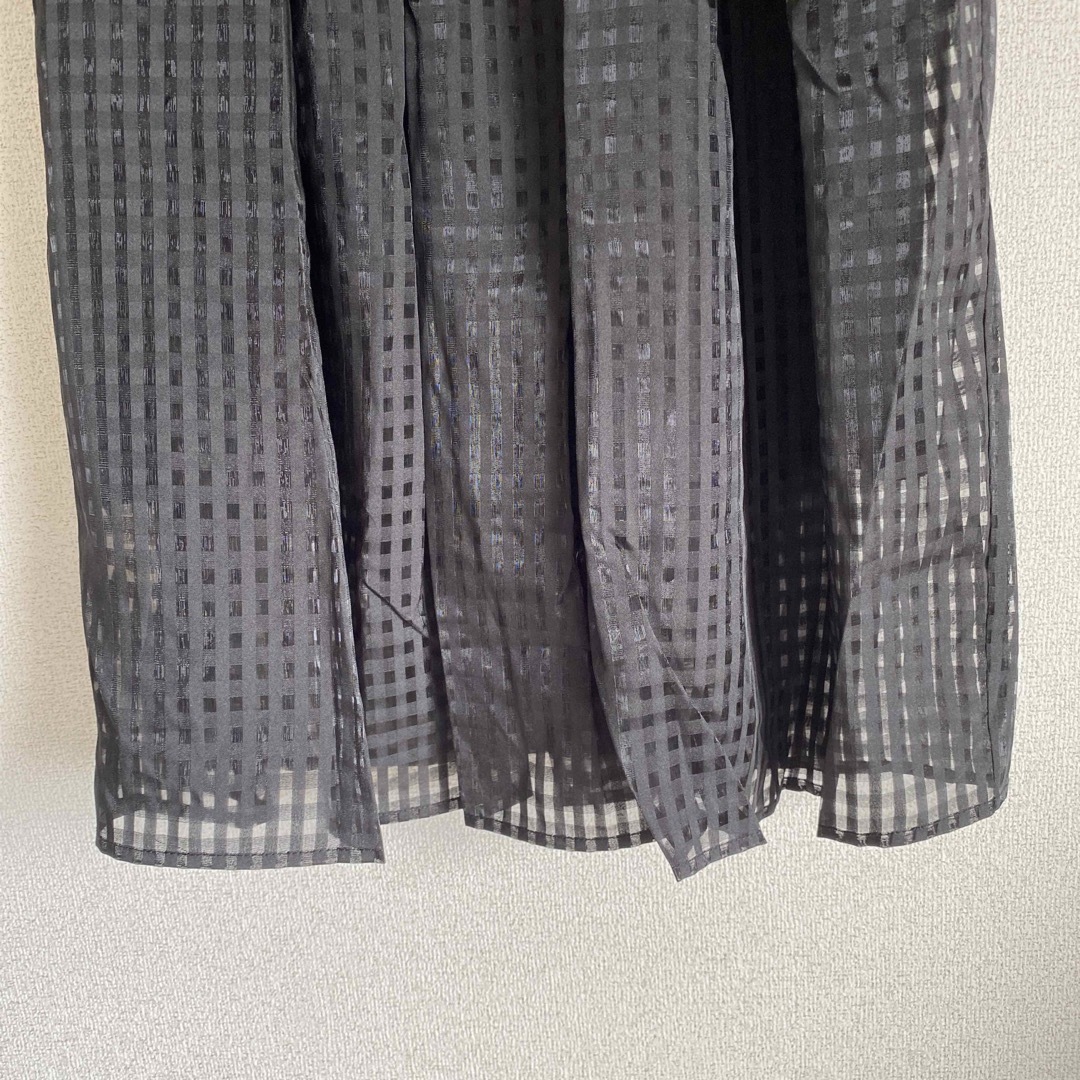 Bou Jeloud(ブージュルード)のスカート 黒　新品タグ付きブージュルード Bou Jeloud  格子レディース レディースのスカート(ひざ丈スカート)の商品写真