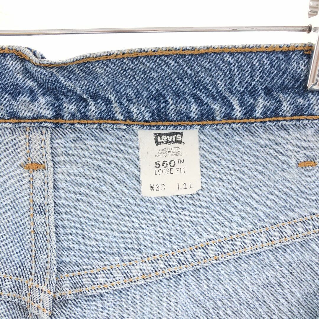 Levi's(リーバイス)の古着 90年代 リーバイス Levi's 560 LOOSE FIT デニムショーツ ハーフパンツ USA製 メンズw33 ヴィンテージ /eaa382627 メンズのパンツ(ショートパンツ)の商品写真