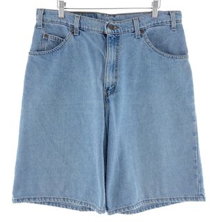 リーバイス(Levi's)の古着 90年代 リーバイス Levi's 565 WIDE LEG デニムショーツ ハーフパンツ USA製 メンズw34 ヴィンテージ /eaa382632(ショートパンツ)