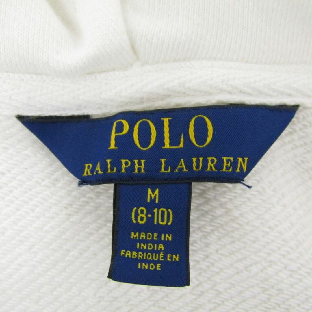 POLO RALPH LAUREN(ポロラルフローレン)のポロ・ラルフローレン パーカー トップス スウェット グラデーション キッズ 女の子用 M(8-10)サイズ 白ピンク POLO RALPH LAUREN キッズ/ベビー/マタニティのキッズ服女の子用(90cm~)(Tシャツ/カットソー)の商品写真