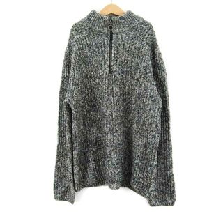 ザラ(ZARA)のザラ セーター トップス 長袖 ハーフジップ メランジニット キッズ 女の子用 164cmサイズ 黒×白 ZARA(ニット)