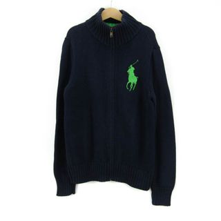 ポロバイラルフローレン ブルゾン ジャケット 長袖ニット ビッグポニー キッズ 男の子用 150サイズ ネイビー Polo by Ralph Lauren(ジャケット/上着)