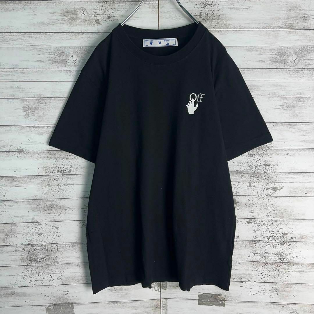 OFF-WHITE(オフホワイト)の9518【QR正規品確認済み】オフホワイト☆バックプリント定番カラーtシャツ美品 メンズのトップス(Tシャツ/カットソー(半袖/袖なし))の商品写真