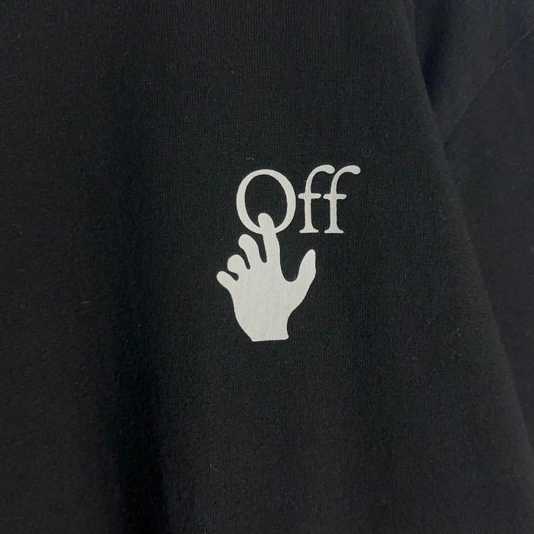 OFF-WHITE(オフホワイト)の9518【QR正規品確認済み】オフホワイト☆バックプリント定番カラーtシャツ美品 メンズのトップス(Tシャツ/カットソー(半袖/袖なし))の商品写真