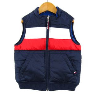 トミーヒルフィガー(TOMMY HILFIGER)のトミーヒルフィガー ダウンベスト ジャケット アウター リバーシブル キッズ 男の子用 XXS(2-3)サイズ 紺×青 TOMMY HILFIGER(ジャケット/上着)