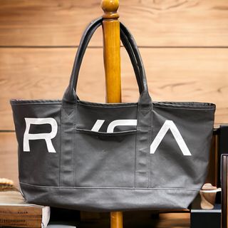 RVCA - 【希少】RVCA ルーカ　トートバッグ　ブラック　黒　ハンドバッグ　バッグ　ロゴ