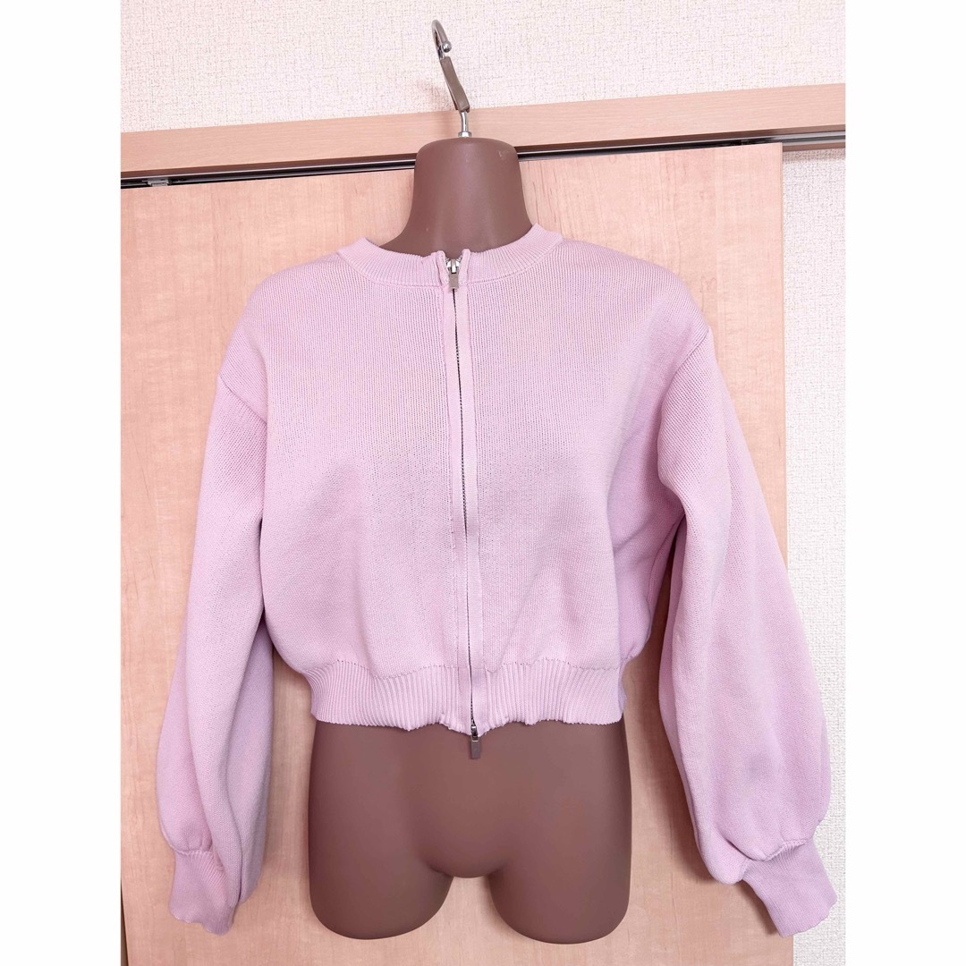GRL(グレイル)のグレイル　ダブルジップブルゾン　ピンク レディースのジャケット/アウター(ブルゾン)の商品写真