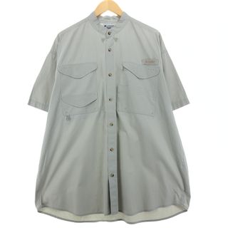 コロンビア(Columbia)の古着 コロンビア Columbia PFG スタンドカラー 半袖 フィッシングシャツ メンズXL /eaa447515(シャツ)