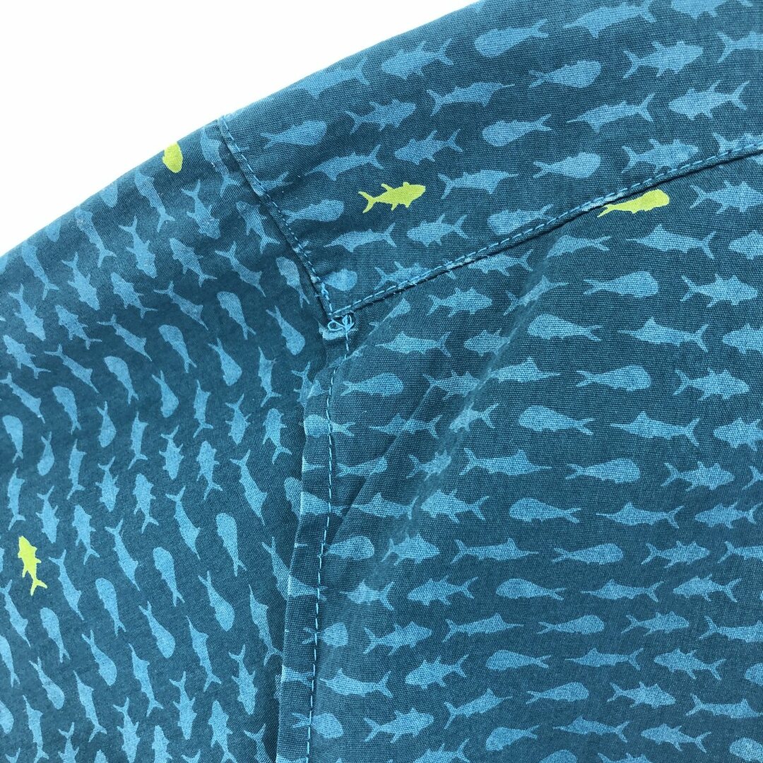 Columbia(コロンビア)の古着 コロンビア Columbia PFG 魚柄 半袖 フィッシングシャツ メンズXXL /eaa447517 メンズのトップス(シャツ)の商品写真
