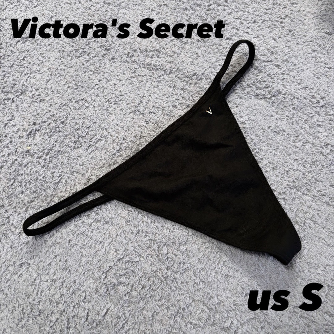 Victoria's Secret(ヴィクトリアズシークレット)のVictora's Secretヴィクトリアシークレット ショーツ Tバック黒 レディースの下着/アンダーウェア(ショーツ)の商品写真