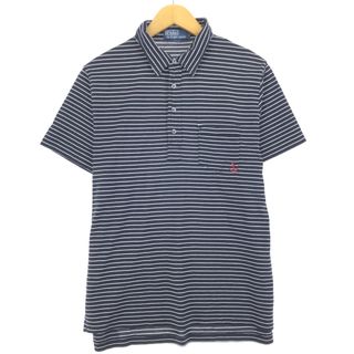 ラルフローレン(Ralph Lauren)の古着 ラルフローレン Ralph Lauren POLO by Ralph Lauren 半袖 ボーダー ポロシャツ メンズL /eaa447765(ポロシャツ)