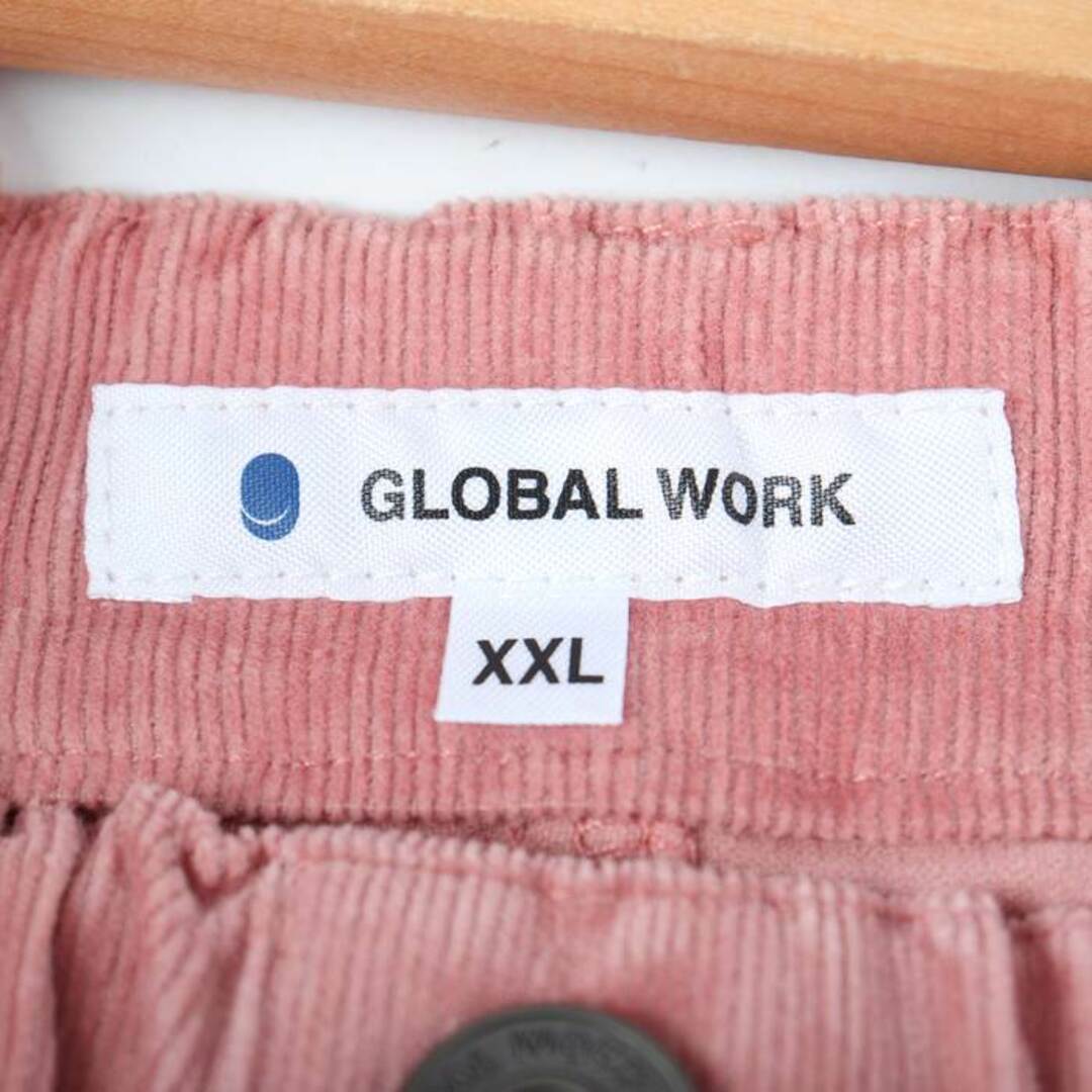 GLOBAL WORK(グローバルワーク)のグローバルワーク パンツ ボトムス ストレッチ コーデュロイ  キッズ 女の子用 XXLサイズ ピンク GLOBAL WORK キッズ/ベビー/マタニティのキッズ服女の子用(90cm~)(パンツ/スパッツ)の商品写真