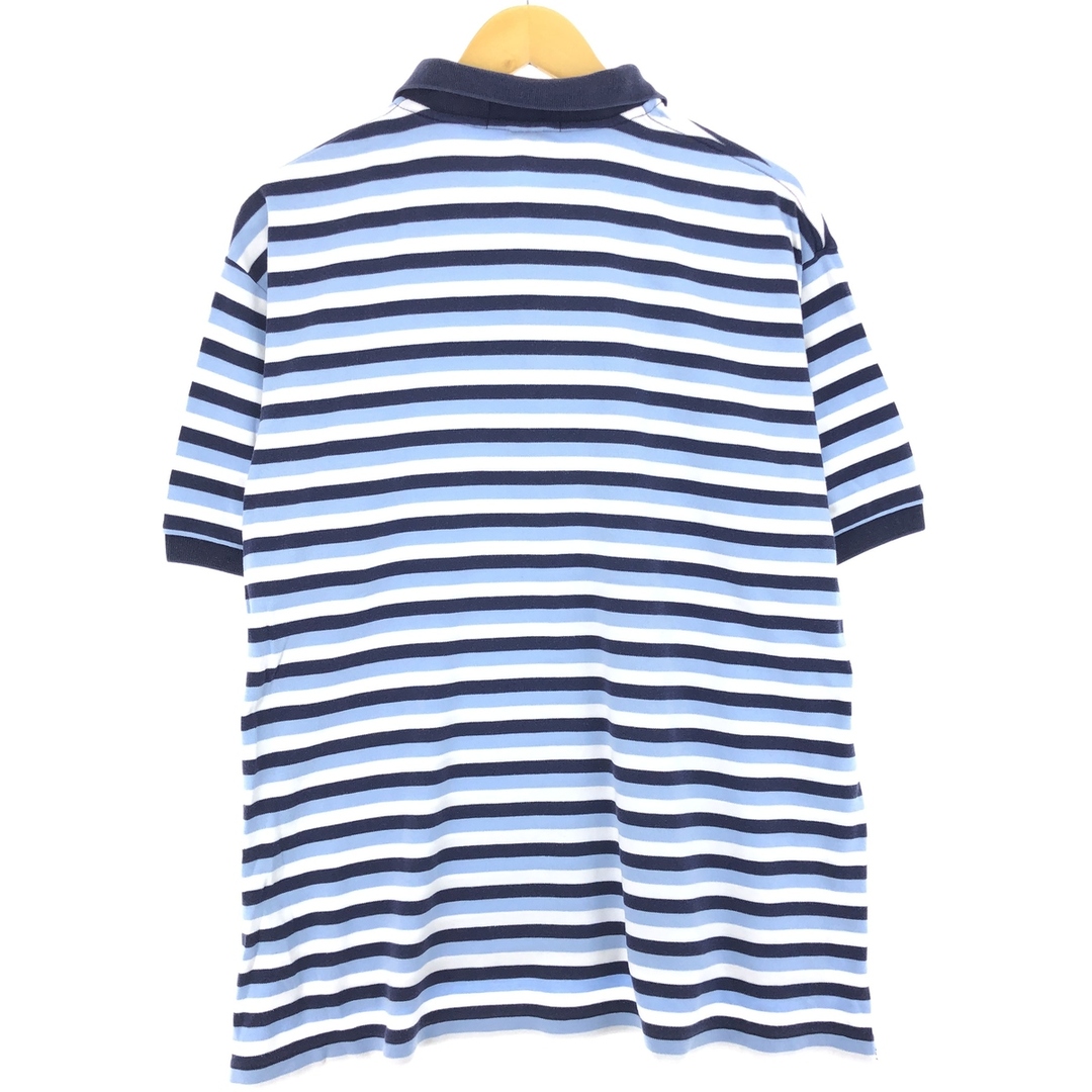 Ralph Lauren(ラルフローレン)の古着 ラルフローレン Ralph Lauren POLO by Ralph Lauren 半袖 ボーダー ポロシャツ メンズXL /eaa447768 メンズのトップス(ポロシャツ)の商品写真