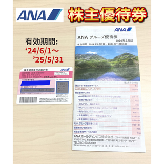 エーエヌエー(ゼンニッポンクウユ)(ANA(全日本空輸))の【匿名発送】ANA 株主優待券 1枚 '25/5/31まで おまけ付き♪(航空券)