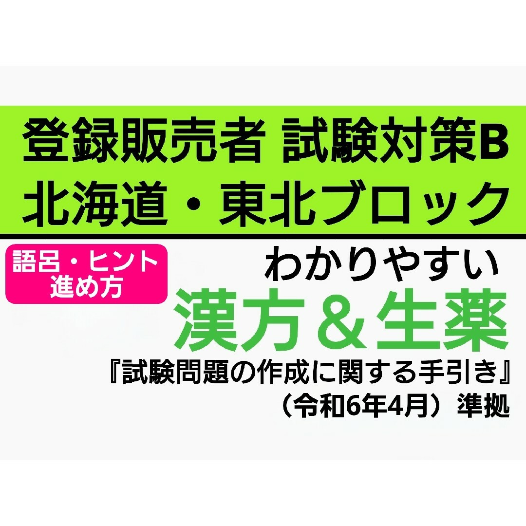 独学 北海道・東北ブロック対策 登録販売者【試験対策B】テキスト 最新版 R6 エンタメ/ホビーの本(語学/参考書)の商品写真