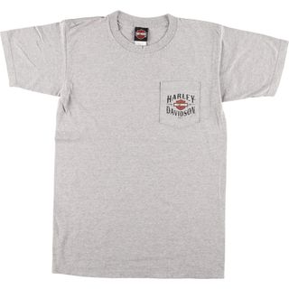 ハーレーダビッドソン(Harley Davidson)の古着 00年代 ハーレーダビッドソン Harley-Davidson バックプリント モーターサイクル バイクTシャツ USA製 メンズM /eaa448627(Tシャツ/カットソー(半袖/袖なし))