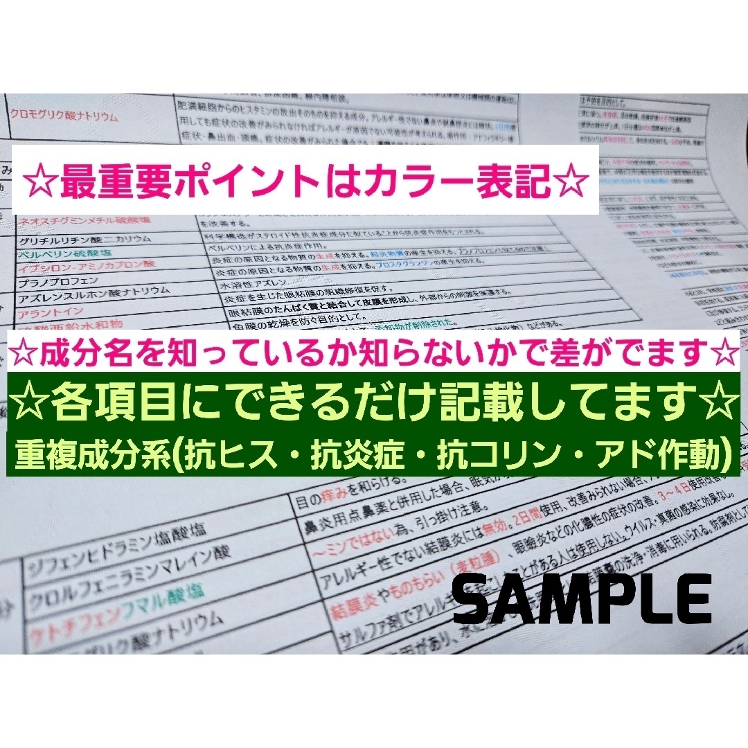 北海道・東北ブロック試験対策A 成分まとめ 登録販売者 テキスト エンタメ/ホビーの本(語学/参考書)の商品写真