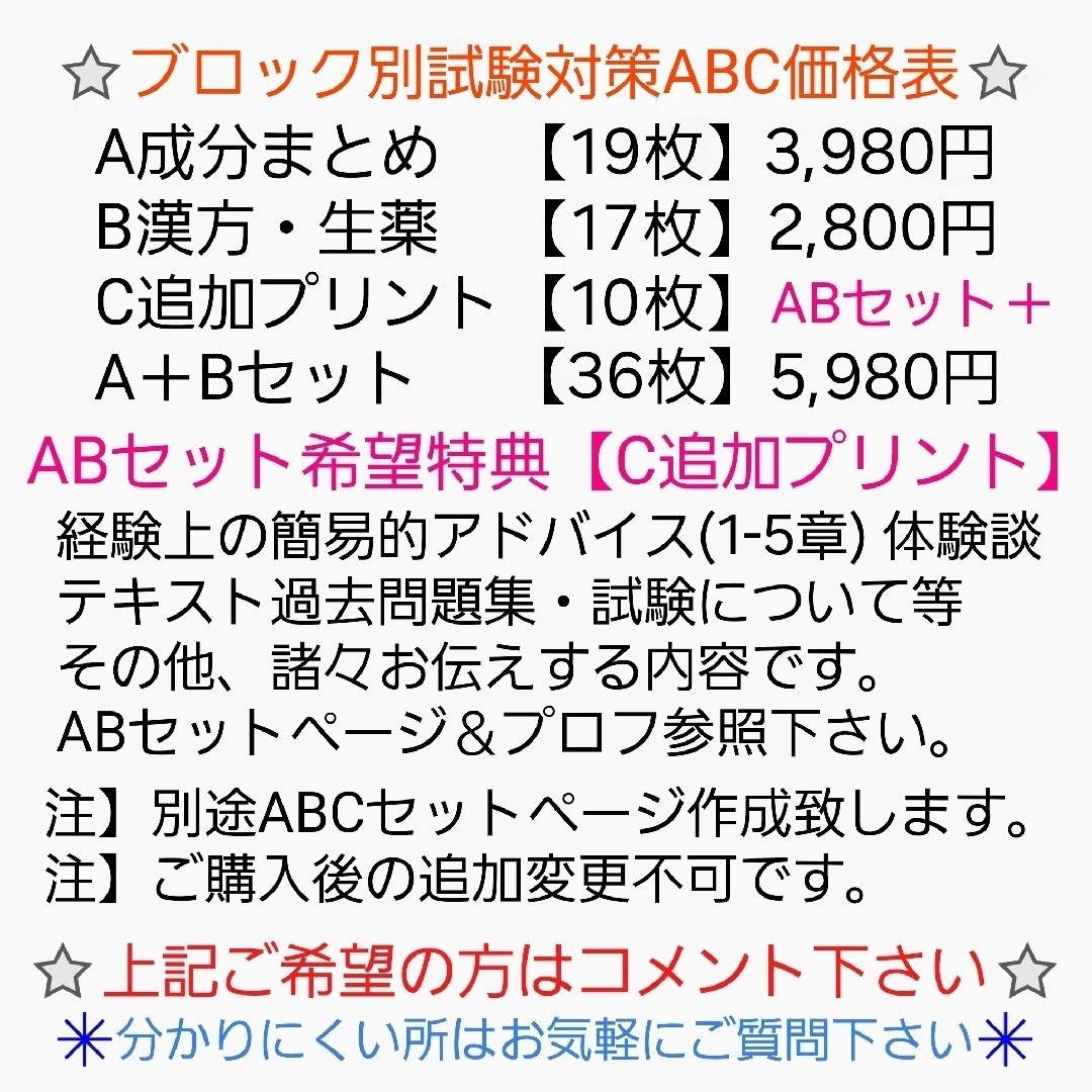 北海道・東北ブロック試験対策A 成分まとめ 登録販売者 テキスト エンタメ/ホビーの本(語学/参考書)の商品写真