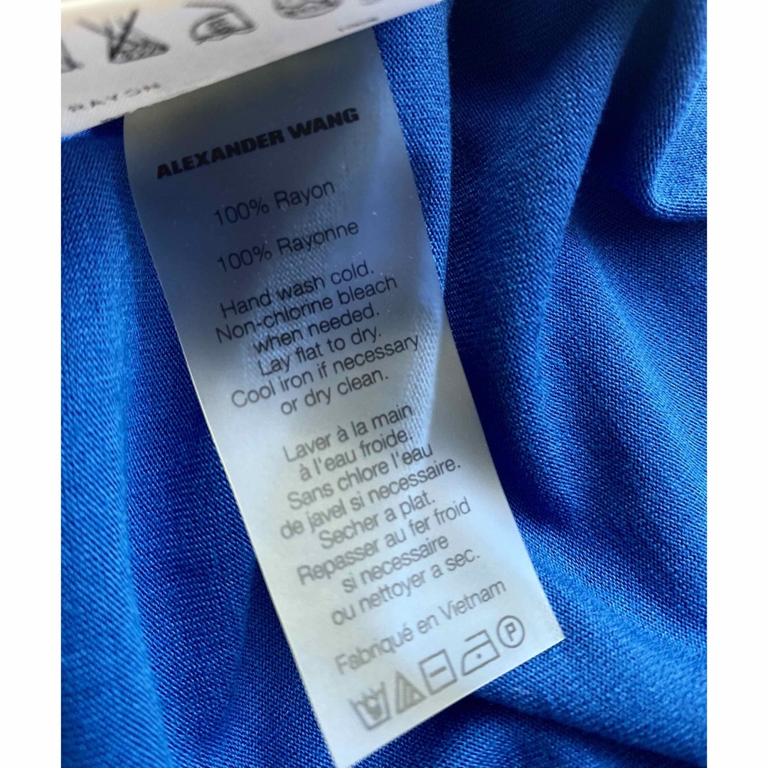 T by Alexander Wang(ティーバイアレキサンダーワン)の新品 T by ALEXANDER WANG ポケット付きTEE ブルー レディースのトップス(Tシャツ(半袖/袖なし))の商品写真
