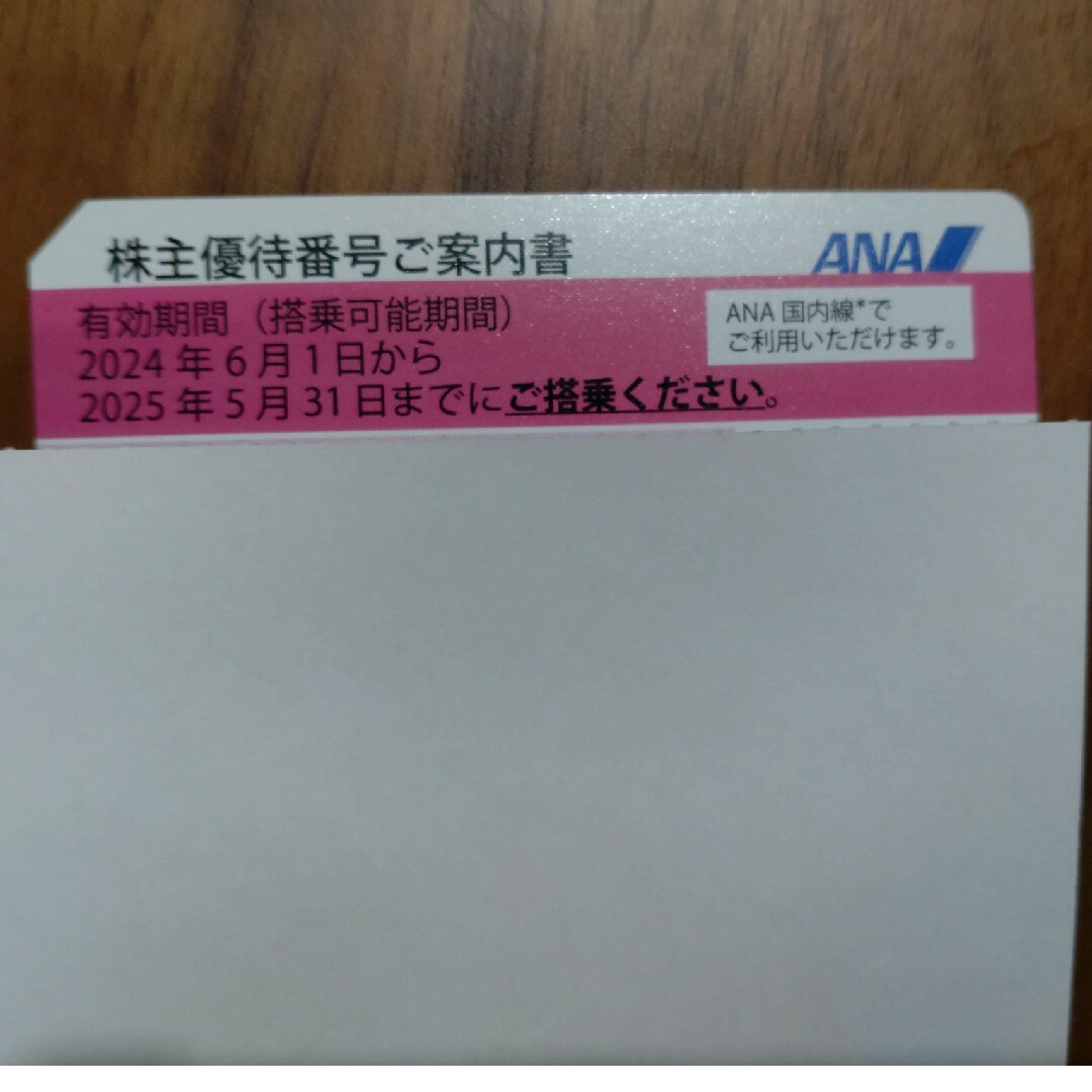 ANA株主優待券✕1枚(2024年6月1日〜2025年5月31日) チケットの優待券/割引券(その他)の商品写真