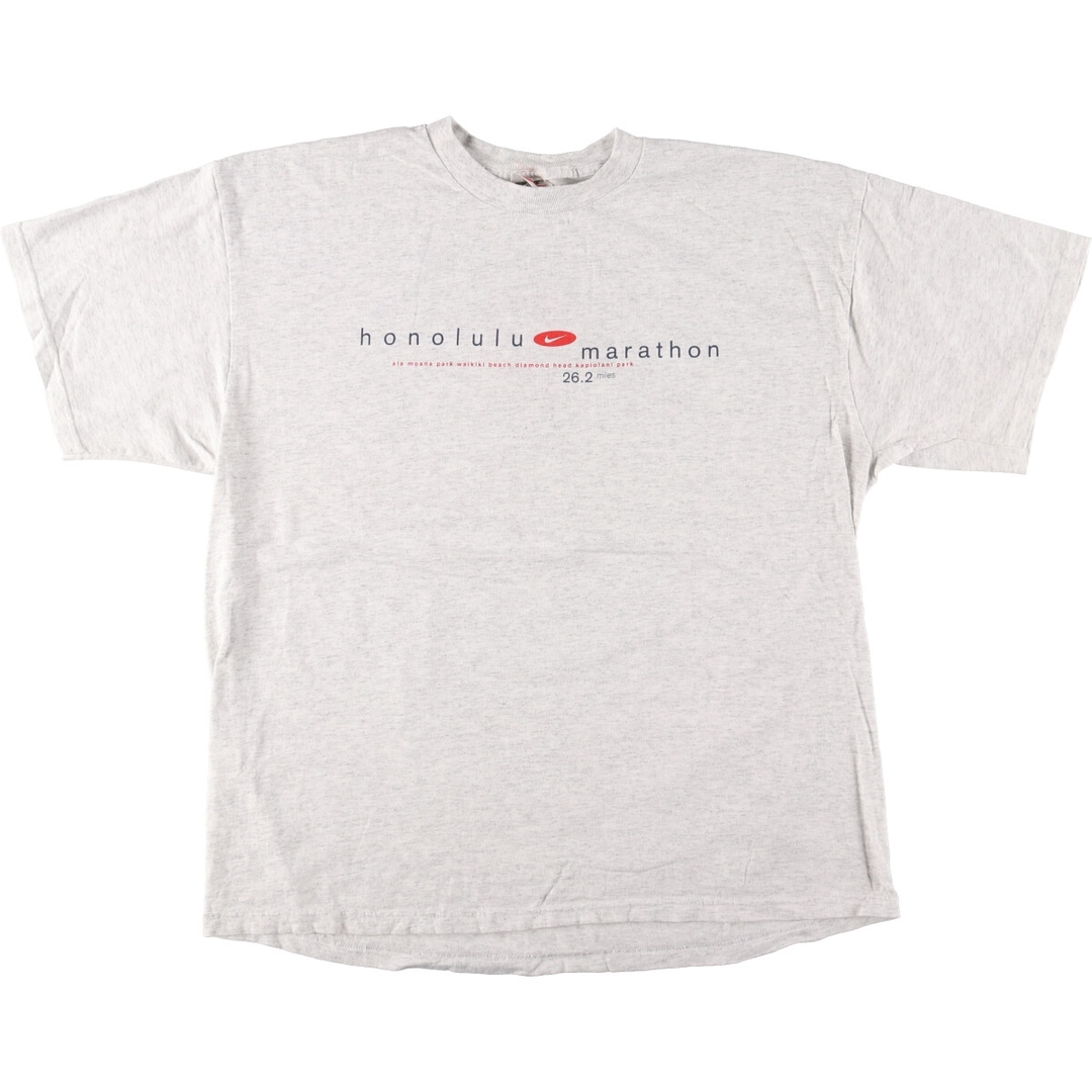 NIKE(ナイキ)の古着 90年代 ナイキ NIKE  honolulu marathon ホノルルマラソン スポーツTシャツ メンズXL ヴィンテージ /eaa448955 メンズのトップス(Tシャツ/カットソー(半袖/袖なし))の商品写真