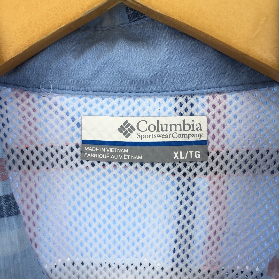 Columbia(コロンビア)の古着 コロンビア Columbia PFG チェック柄 ボタンダウン 半袖 フィッシングシャツ メンズXL /eaa447507 メンズのトップス(シャツ)の商品写真