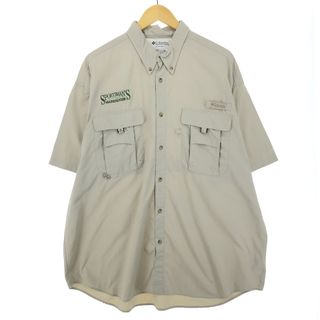 コロンビア(Columbia)の古着 コロンビア Columbia PFG ボタンダウン 半袖 フィッシングシャツ メンズXL /eaa447510(シャツ)