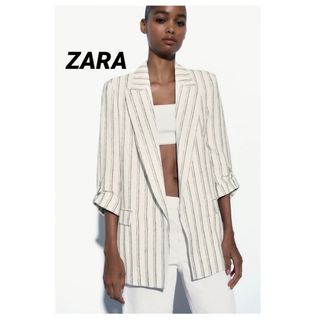 ZARA - ☆ZARA ザラ リネンブレザー テーラード ジャケット