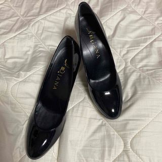 ダイアナ(DIANA)のダイアナパンプス  エナメルパテント 24.5  極美品✨(ハイヒール/パンプス)