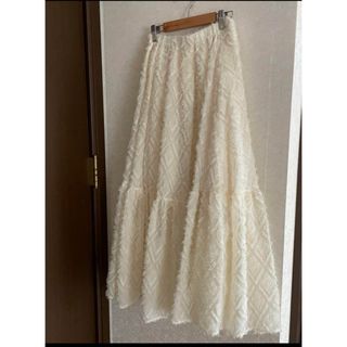 muguet shaggy tiered skirt(ロングスカート)