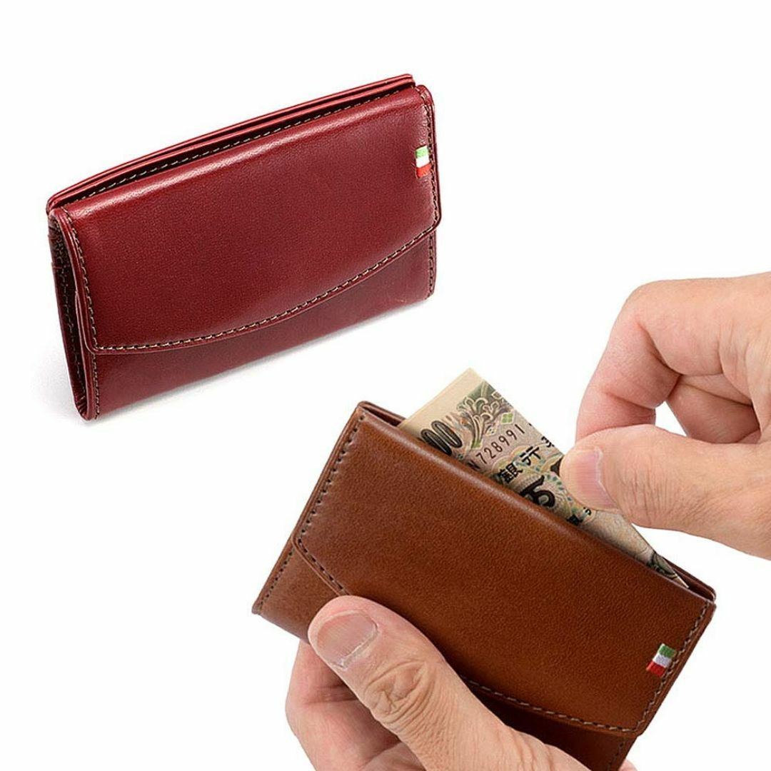 【色: バーガンディ】[ミラグロ] タンポナートレザー パームウォレット (財布 メンズのバッグ(その他)の商品写真