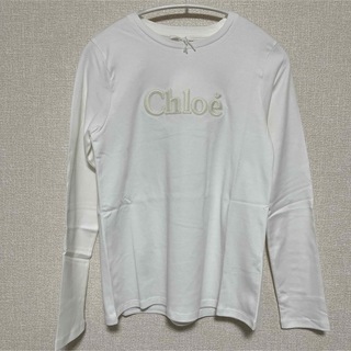 クロエ(Chloe)のクロエ ロングスリーブ Tシャツ ホワイト ロゴ 14(Tシャツ(長袖/七分))