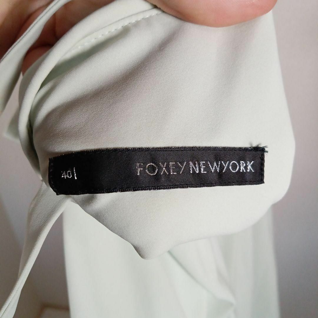 FOXEY NEW YORK(フォクシーニューヨーク)のく435美品　フォクシーニューヨーク　ノースリーブワンピース　40　ストレッチ レディースのワンピース(その他)の商品写真