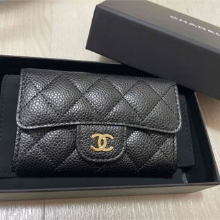 シャネル(CHANEL)の新品未使用　CHANEL シャネル　キャビアスキン　カードケース　フラップ(その他)