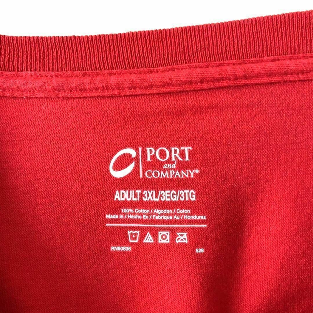ポート&カンパニー Desert Sky Tシャツ 3XL レッド 赤 古着 メンズのトップス(Tシャツ/カットソー(半袖/袖なし))の商品写真