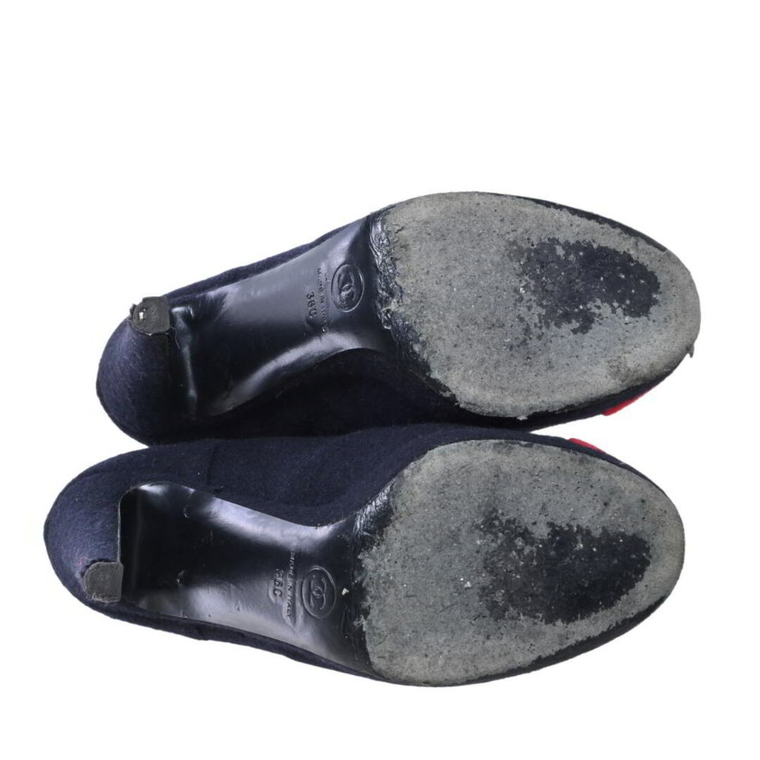 CHANEL(シャネル)のCHANEL バイカラー フェルト   ブーツ メンズの靴/シューズ(ブーツ)の商品写真