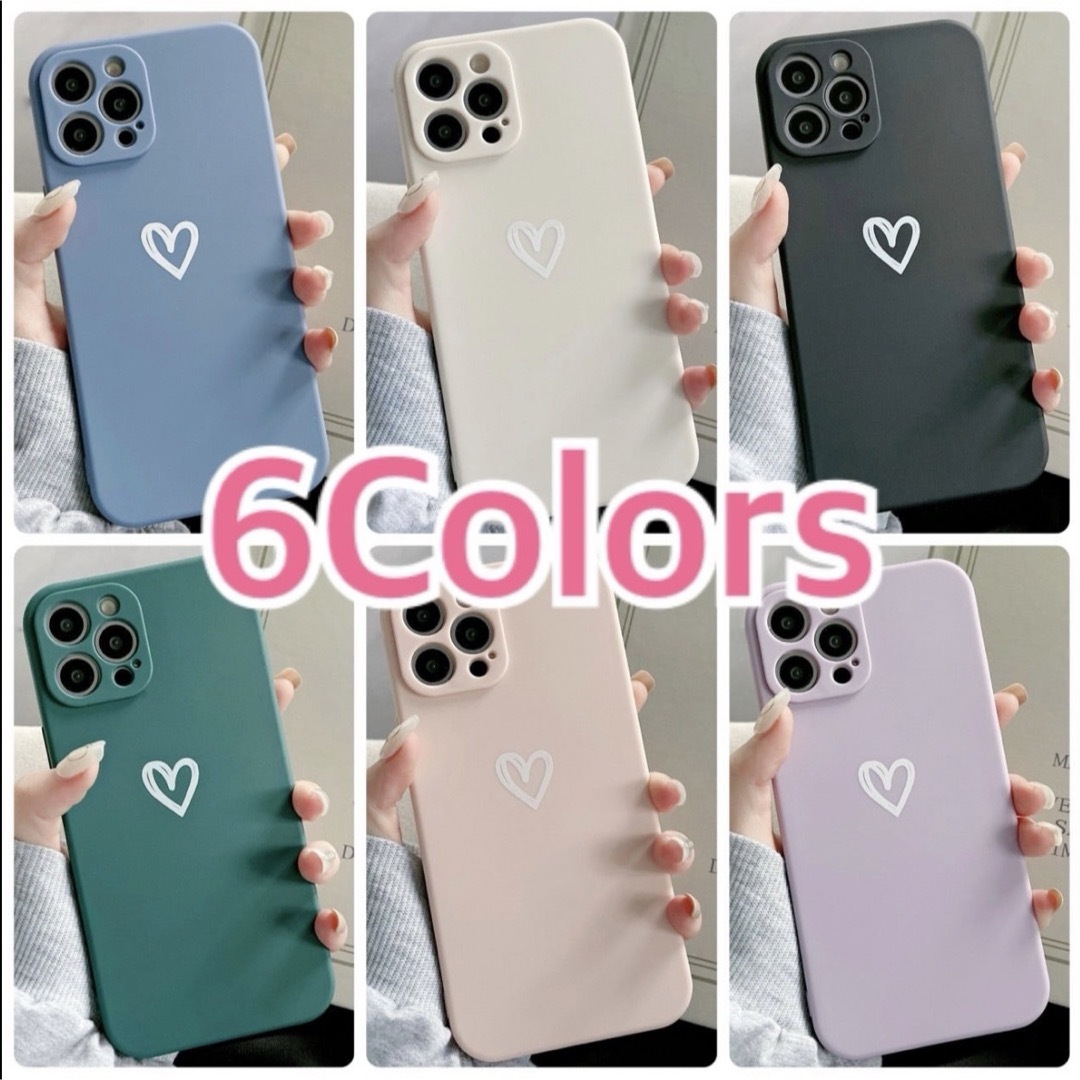 【iPhone11】iPhoneケース ピンク ハート 手書き シンプル スマホ/家電/カメラのスマホアクセサリー(iPhoneケース)の商品写真