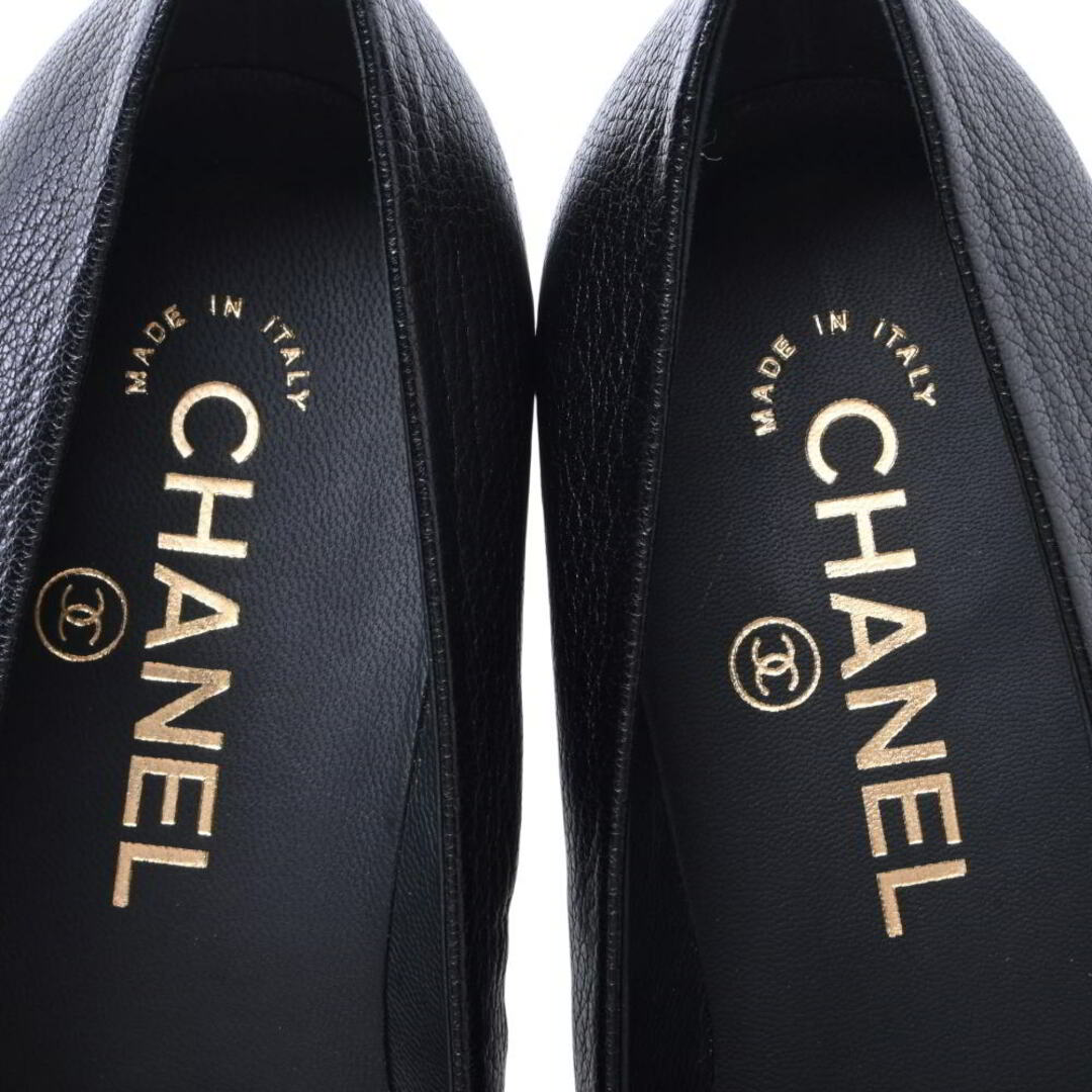 CHANEL(シャネル)のCHANEL 17C ココマーク ゴートスキン ポインテッドトゥ パンプス メンズの靴/シューズ(その他)の商品写真