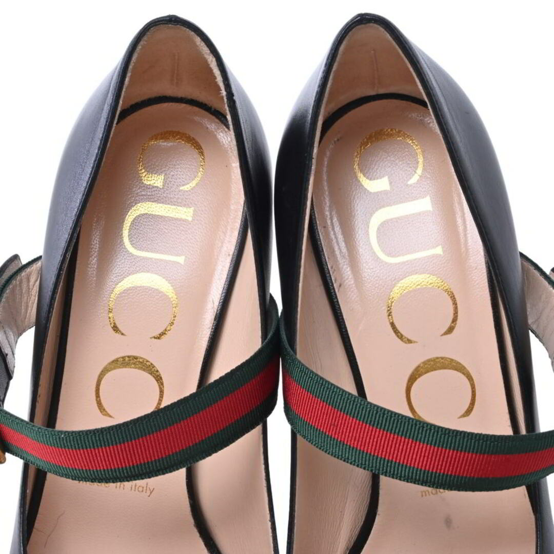Gucci(グッチ)のGUCCI ウェブライン  レザー パンプス レディースの靴/シューズ(ハイヒール/パンプス)の商品写真