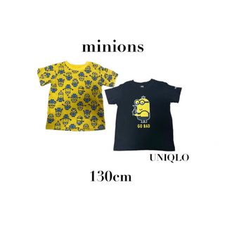 まとめ売り【ユニクロ ミニオンズ】130cm 半袖Tシャツ トップス