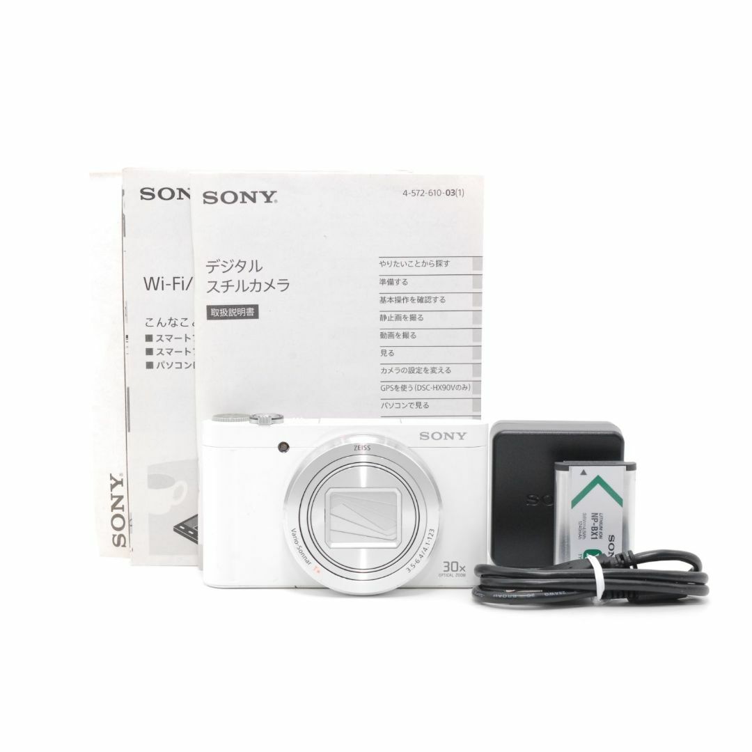 SONY(ソニー)の≪実用品≫ SONY サイバーショット DSC-WX500 ホワイト スマホ/家電/カメラのカメラ(コンパクトデジタルカメラ)の商品写真