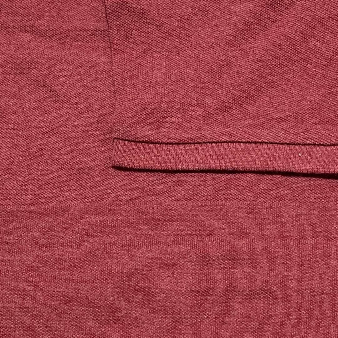 POLO RALPH LAUREN(ポロラルフローレン)のポロラルフローレン 半袖ポロシャツ 無地レッド ポニー刺繍 夏物古着 bh8 メンズのトップス(ポロシャツ)の商品写真