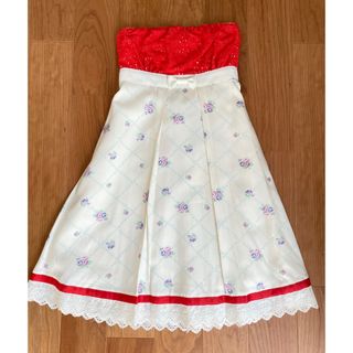 デイシー(deicy)の【新品】deicy  ワンピース　ドレス　ミニ　レース　チューブトップ　花柄(ミニワンピース)