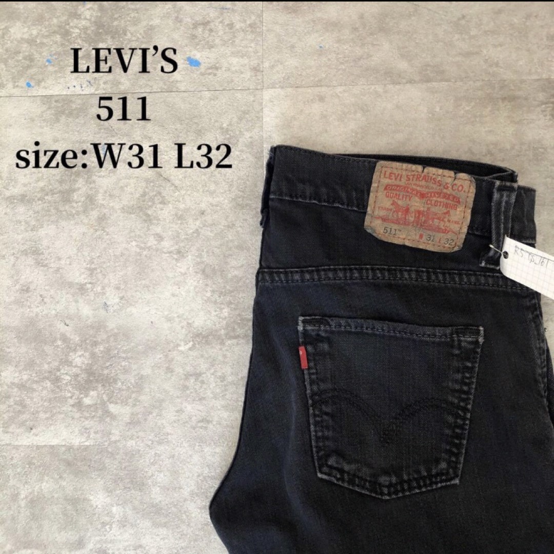 Levi's(リーバイス)のLEVI’S 511 スキニー 後染め デニムパンツ W31 L32 メンズのパンツ(デニム/ジーンズ)の商品写真