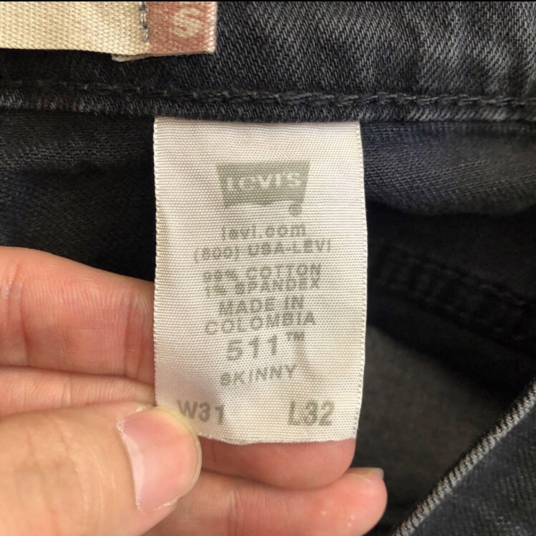 Levi's(リーバイス)のLEVI’S 511 スキニー 後染め デニムパンツ W31 L32 メンズのパンツ(デニム/ジーンズ)の商品写真